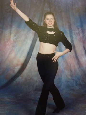 Me in one of my jazz (Staccato) costumes.